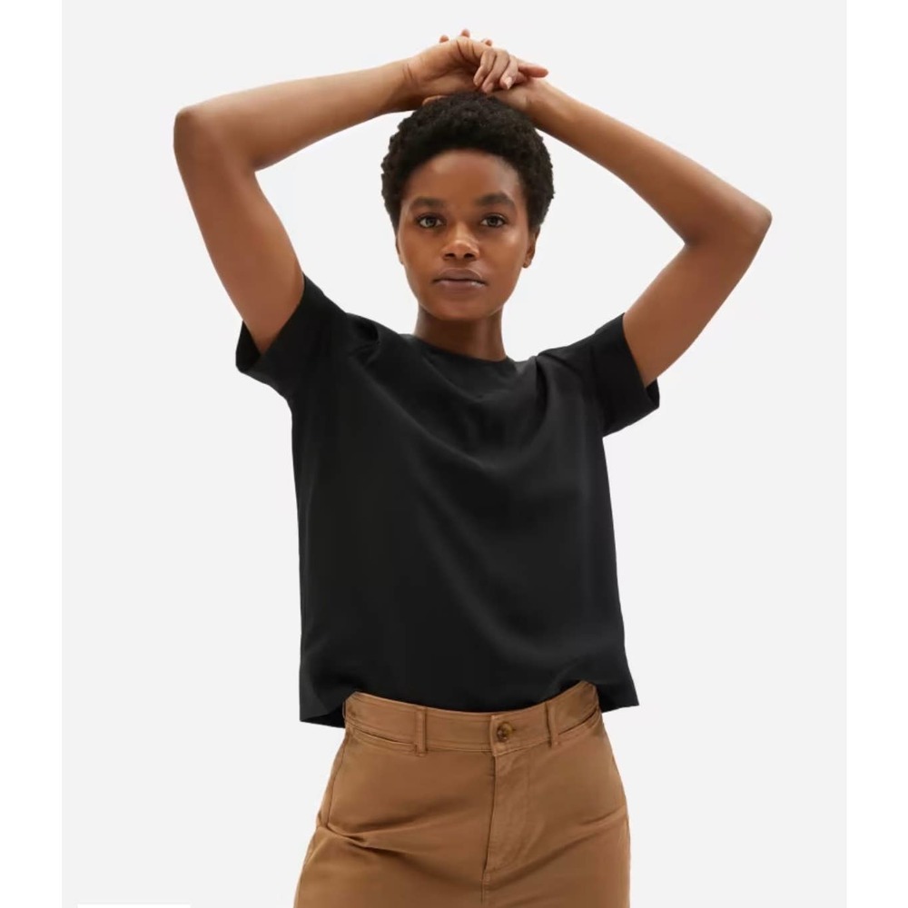 NWT Everlane GoWeave Swing Tee Black Medium
